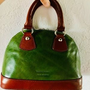 Small Leather hand bag  Made in Italy